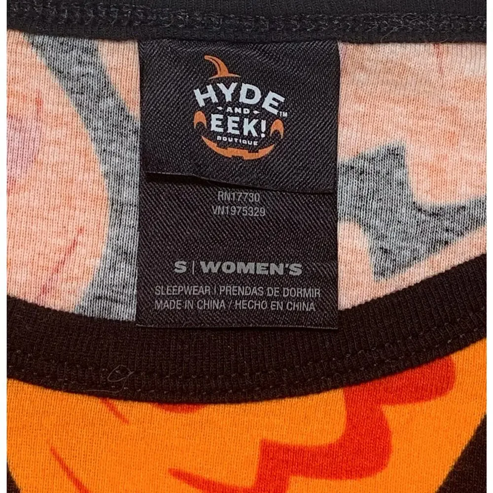 Halloween Pumpkins 2-Piece Sleepwear Set by Hyde and Eek! Boutique Women's Small - Picture 4 of 8